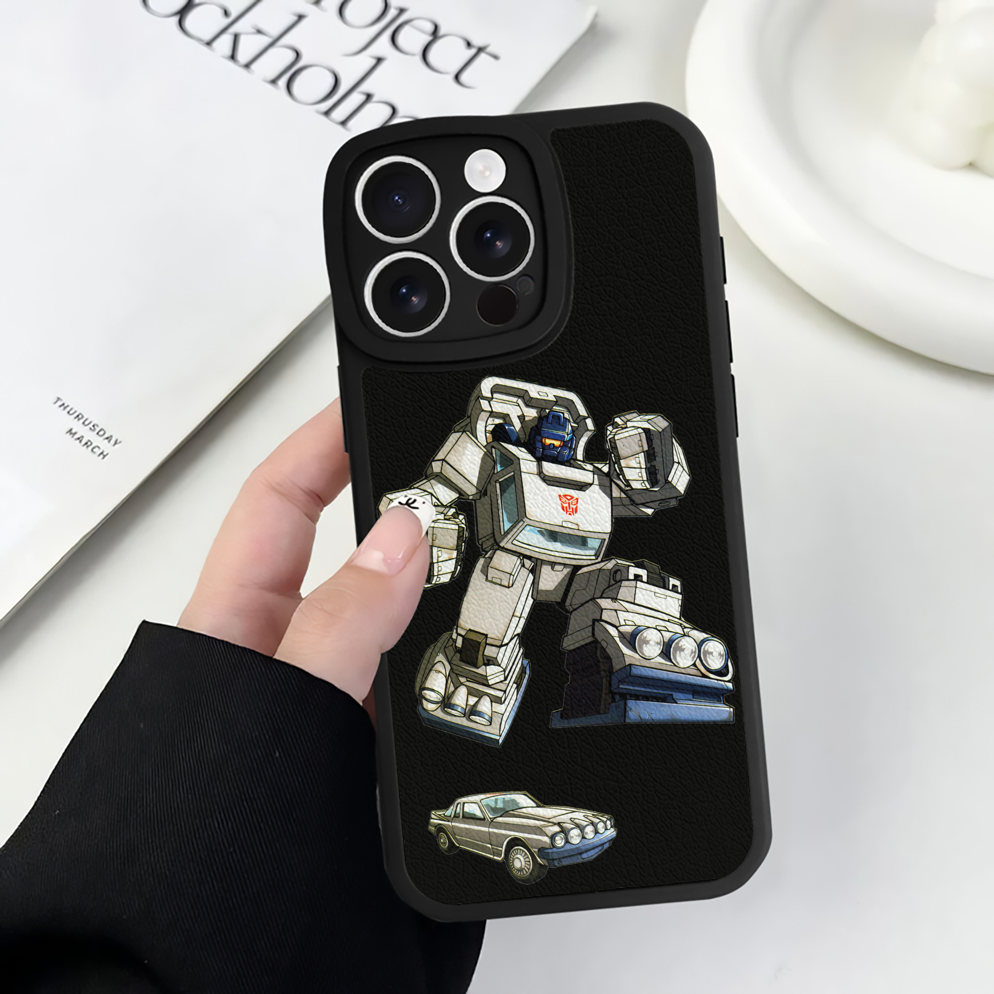 （画像用）  【iPhone 16シリーズ対応】シリコンスマホケース（レザー調） 材質：シリコン